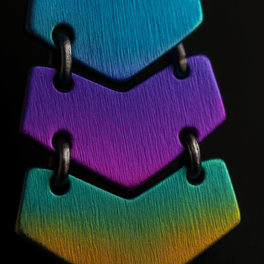 Aurora Cascade Earrings — close-up