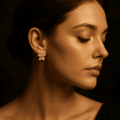 Eternal Bloom Earrings — worn