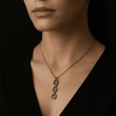 Helix Strand Pendant — worn