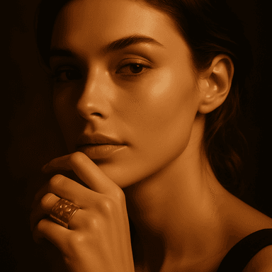 Artisan Hammered Ring — worn