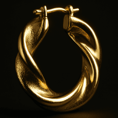 Infinity Loop Earrings — close-up