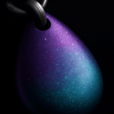 Nebula Tear Pendant — close-up