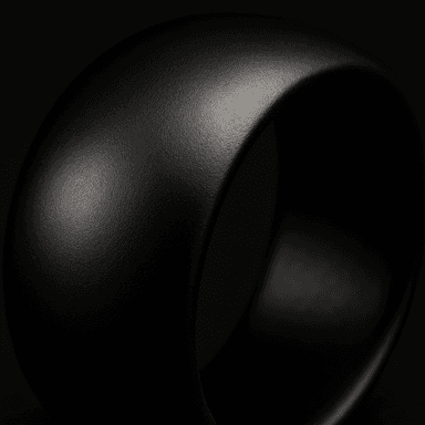 Obsidian Dome Ring — close-up