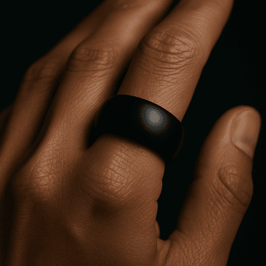 Obsidian Dome Ring — worn