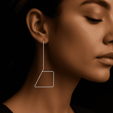 Phantom Thread Earrings — worn