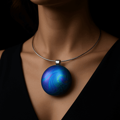 Plasma Orb Pendant — worn
