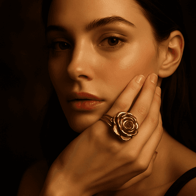 Rosetta Ring — worn