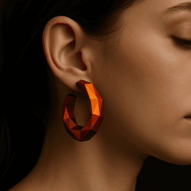 Solar Flare Earrings — worn