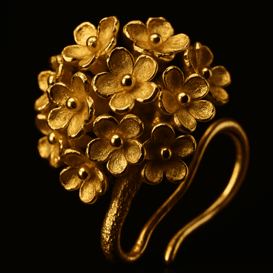 Blossom Cluster Earrings — close-up