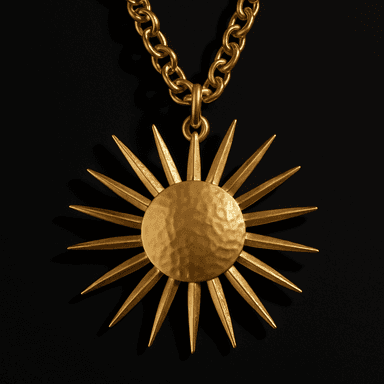 Sunburst Medallion Pendant