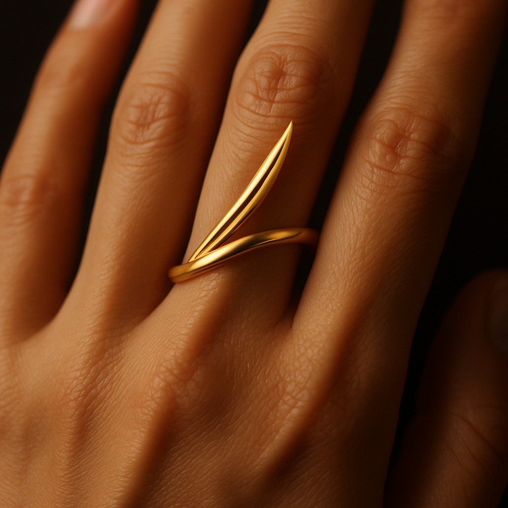 Willow Wrap Ring — worn