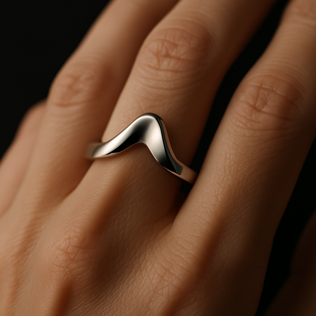 Aether Wave Ring — worn by a woman