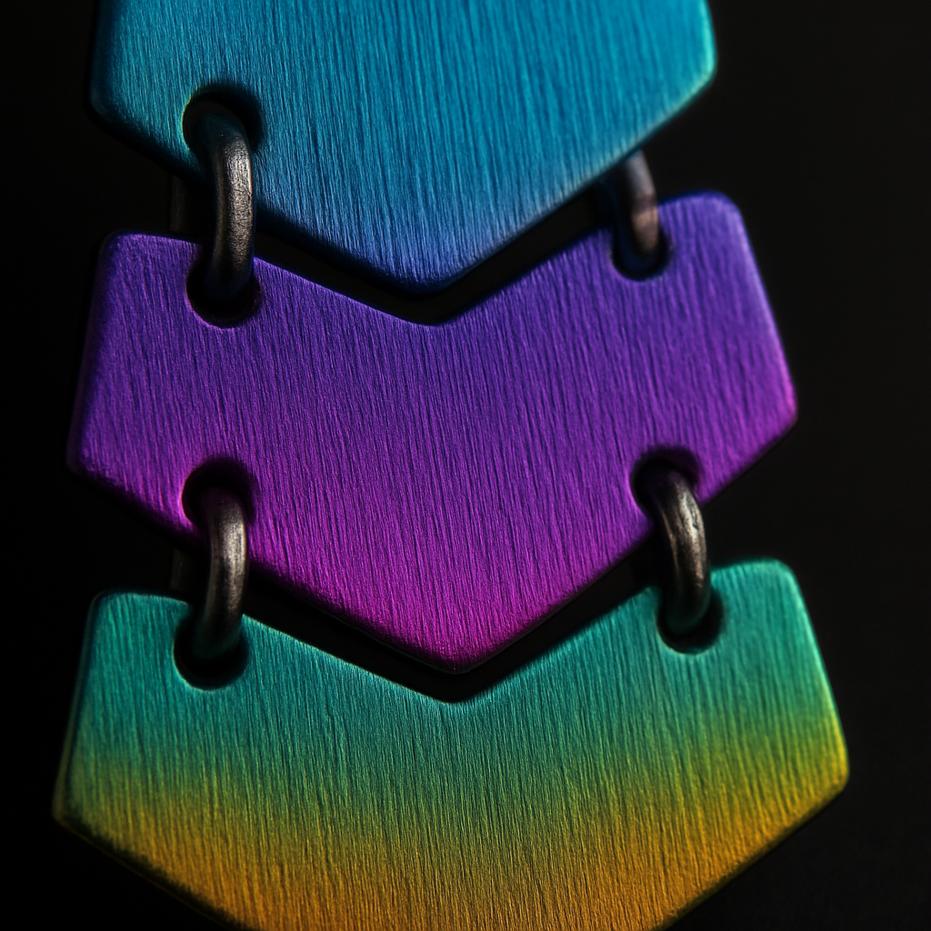 Aurora Cascade Earrings — close-up