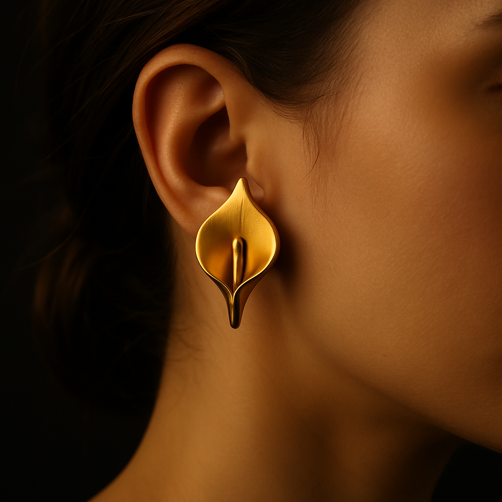 Petal Kiss Earrings — worn