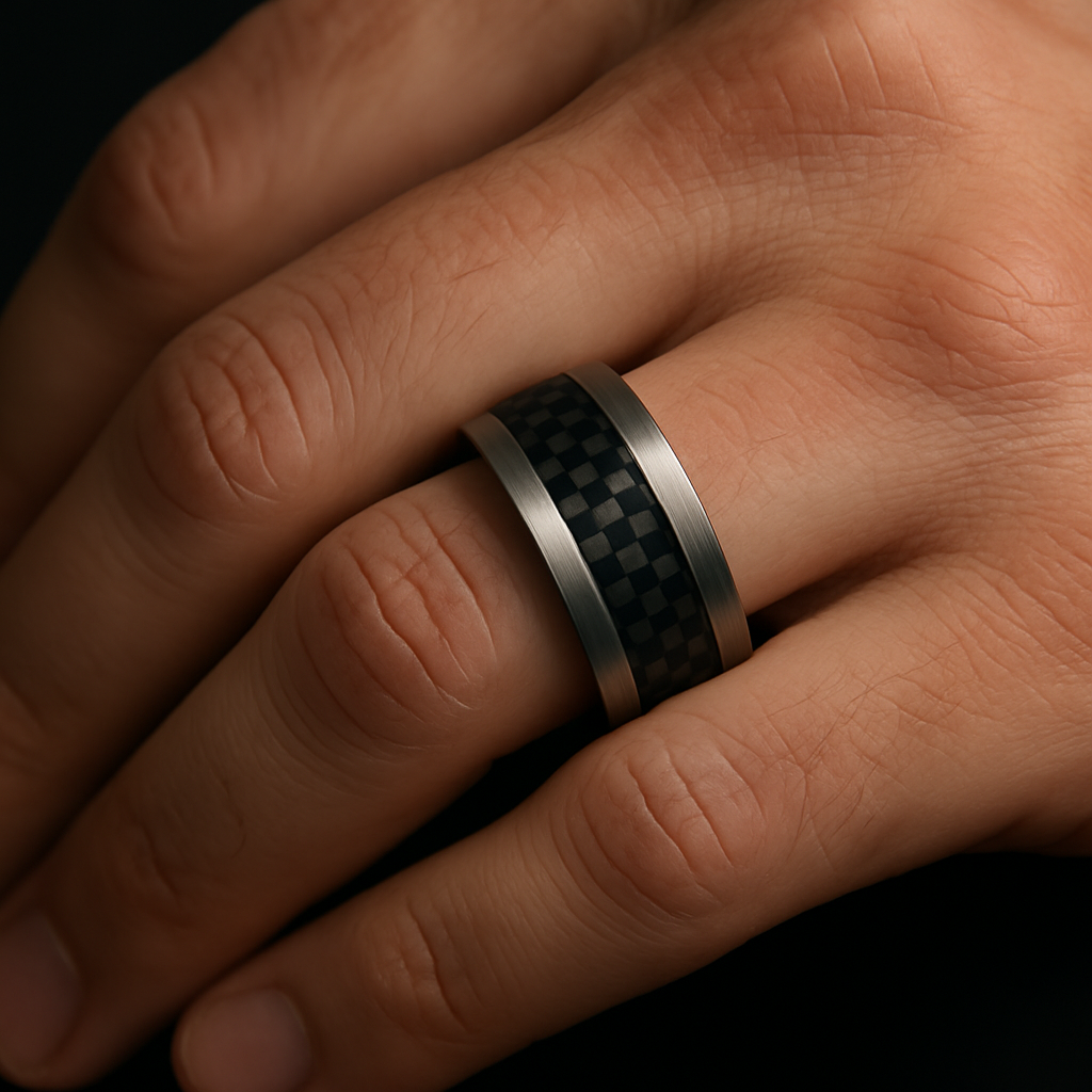 Carbon Edge Ring — worn