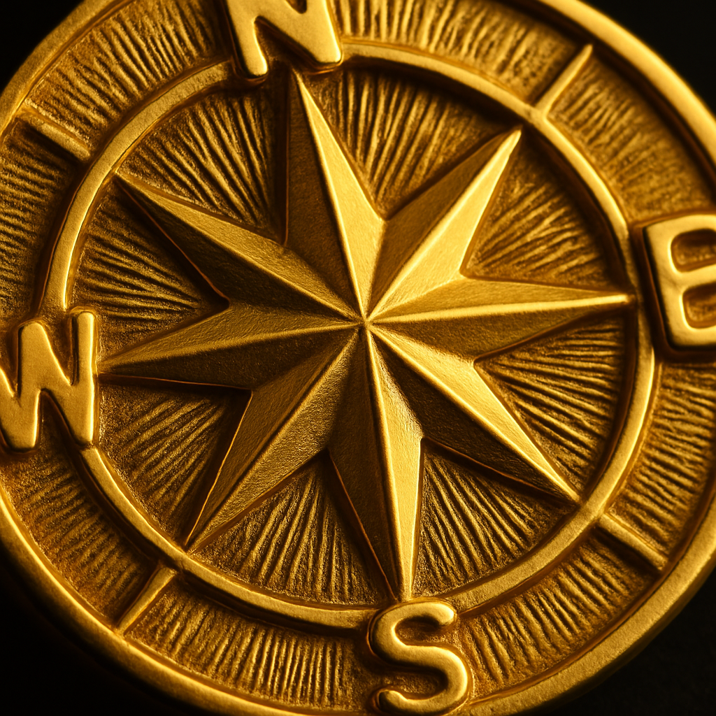 Compass Voyager Pendant — close-up