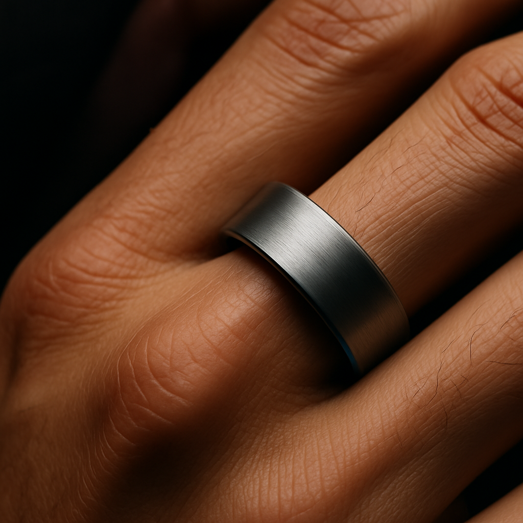 Glacier Band Ring — worn