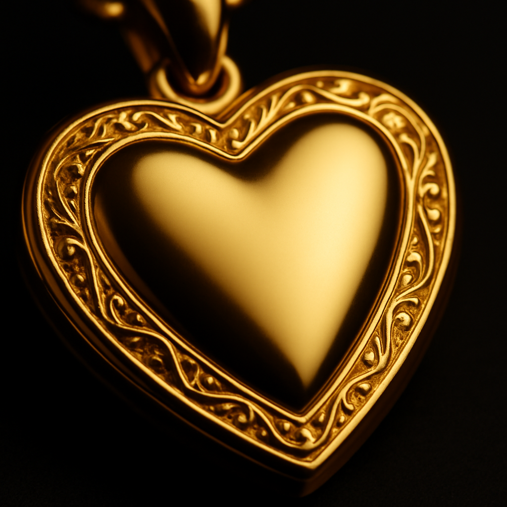 Heart Locket Pendant — close-up