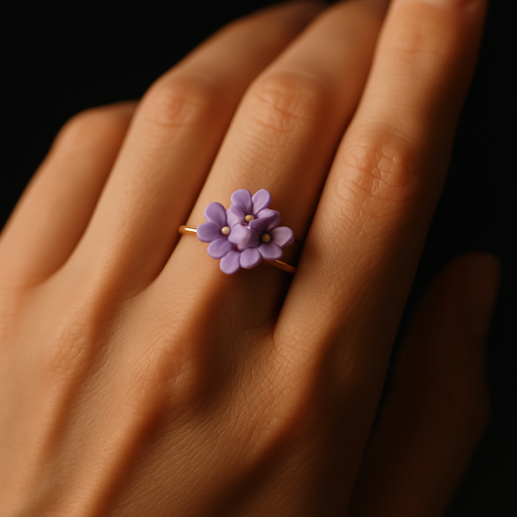 Garden Whisper Ring — worn