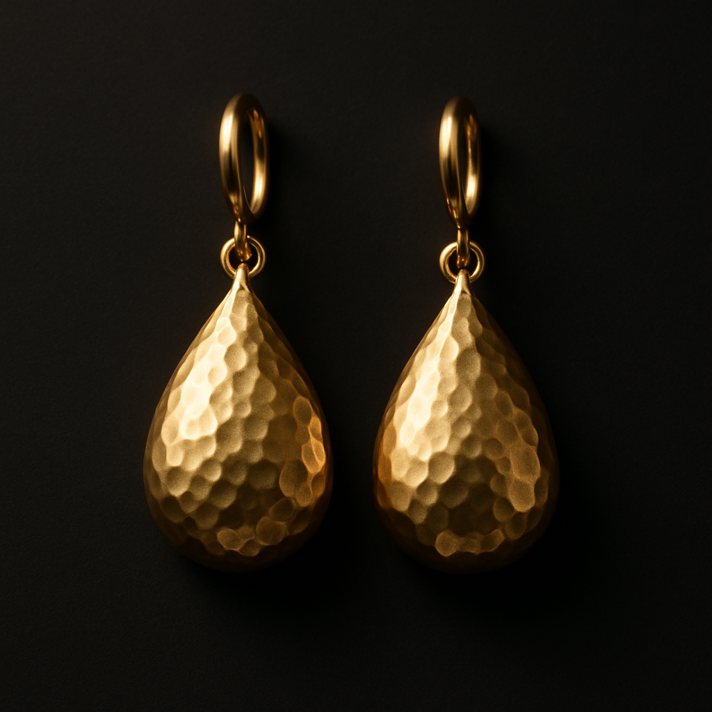 Golden Tear Earrings
