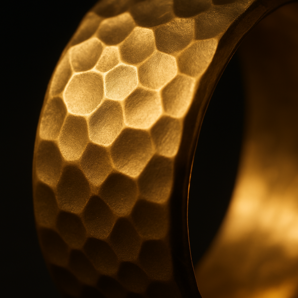 Artisan Hammered Ring — close-up