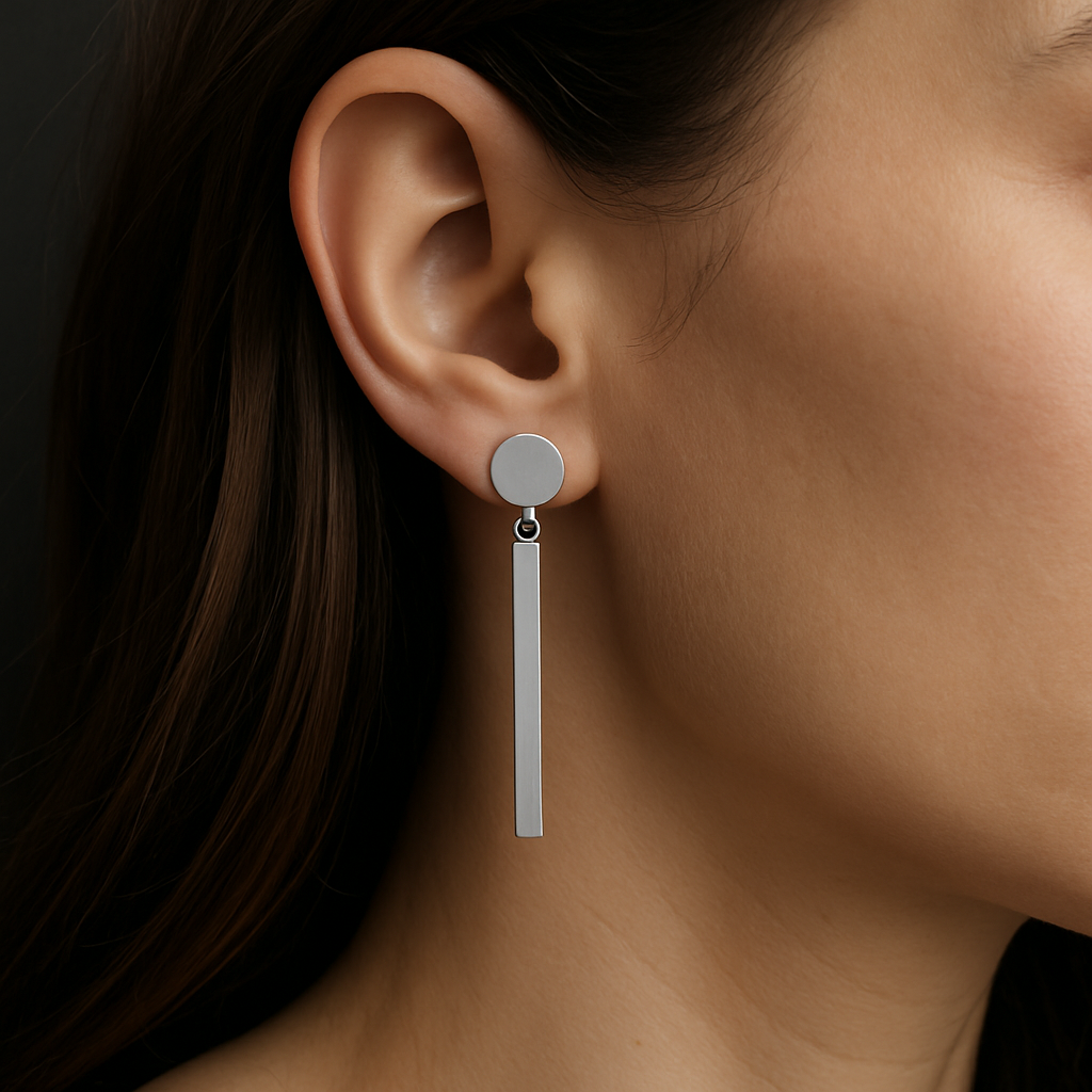 Meridian Drop Earrings — worn by a woman