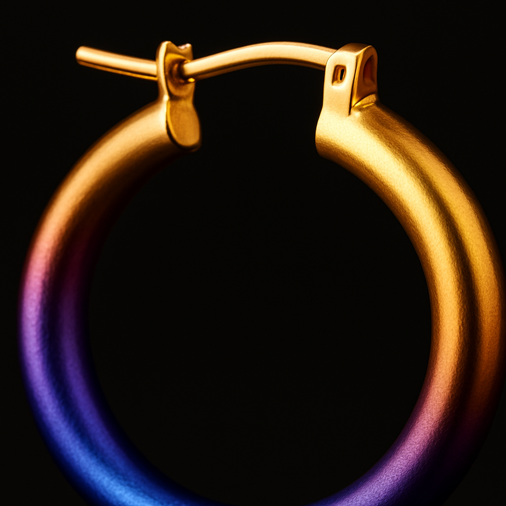 Nebula Hoop Earrings — close-up