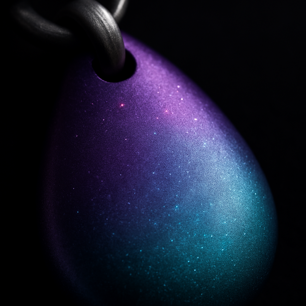 Nebula Tear Pendant — close-up