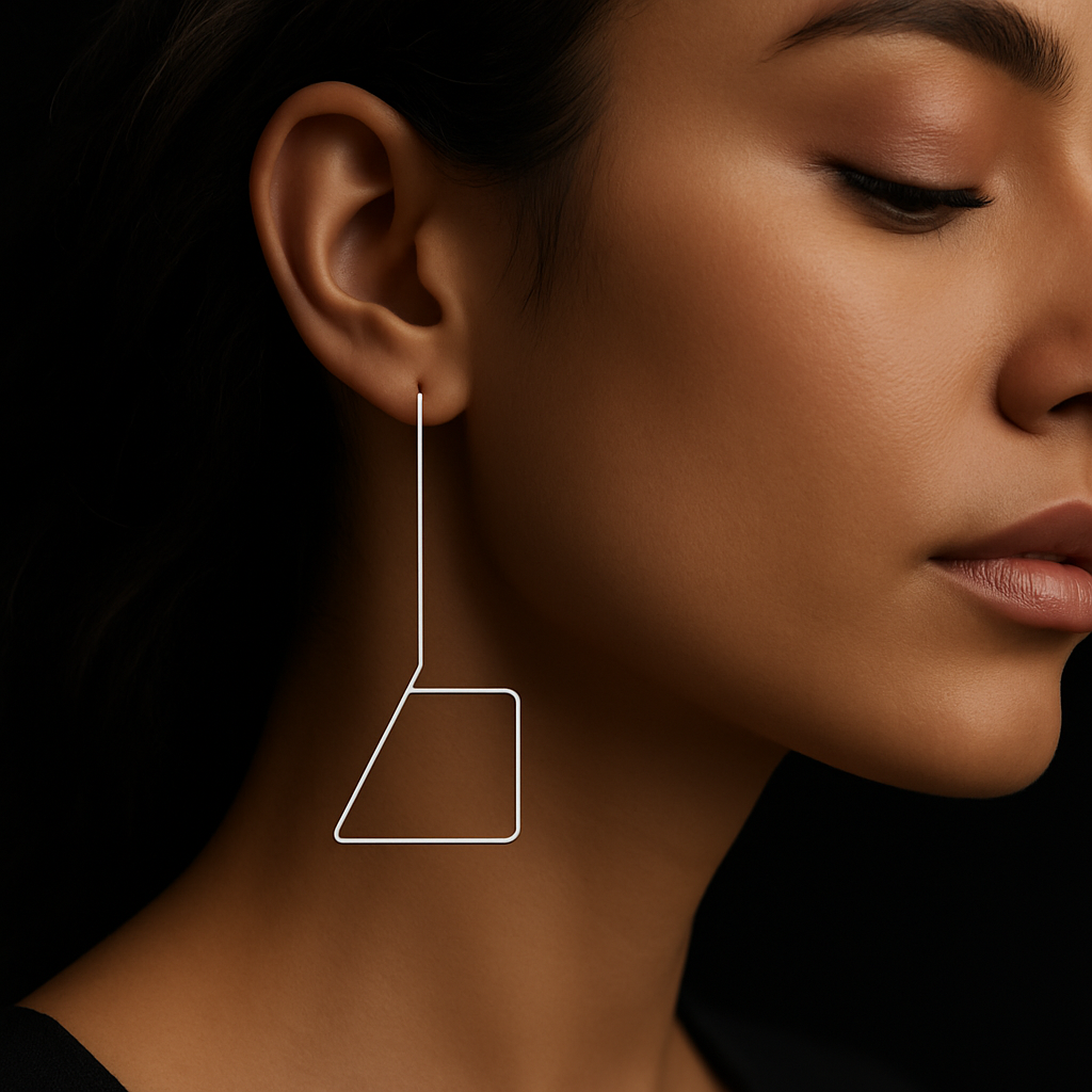 Phantom Thread Earrings — worn