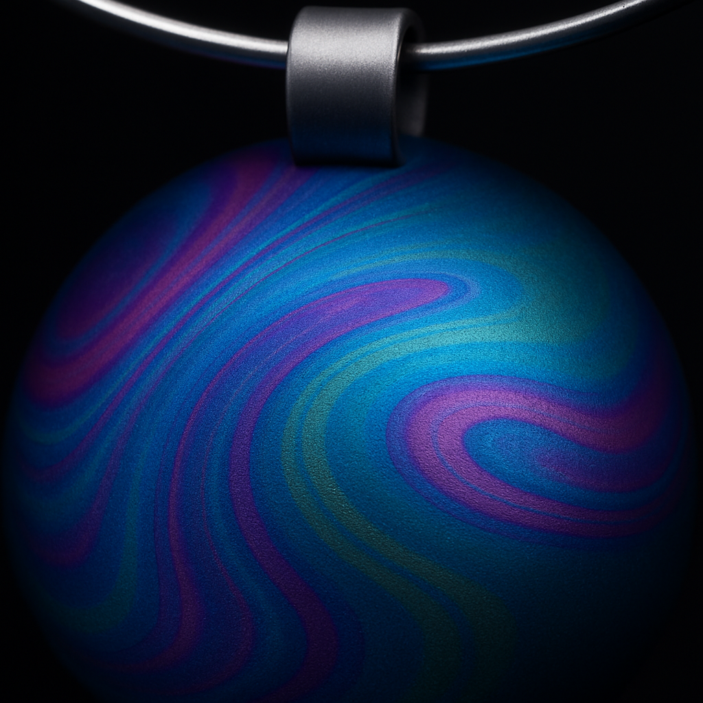 Plasma Orb Pendant — close-up