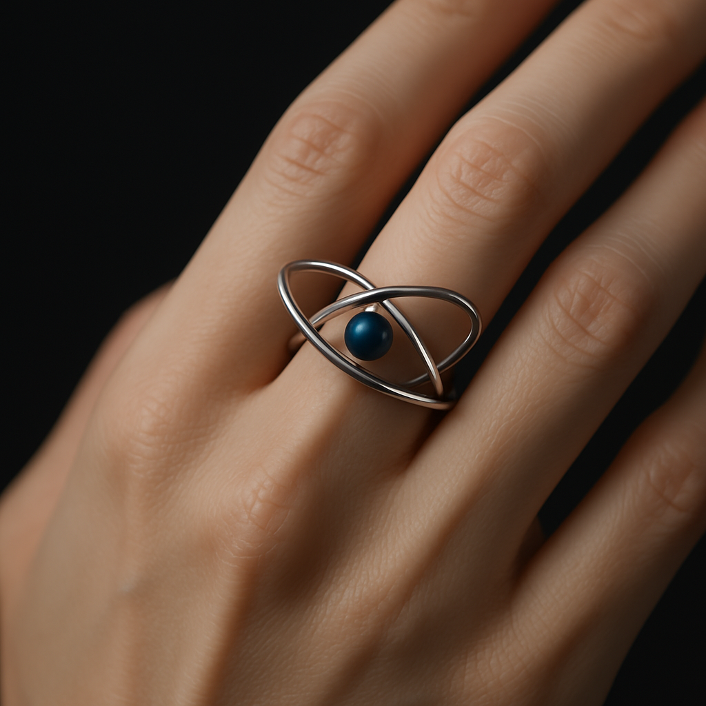Pulse Orbit Ring — worn by a woman
