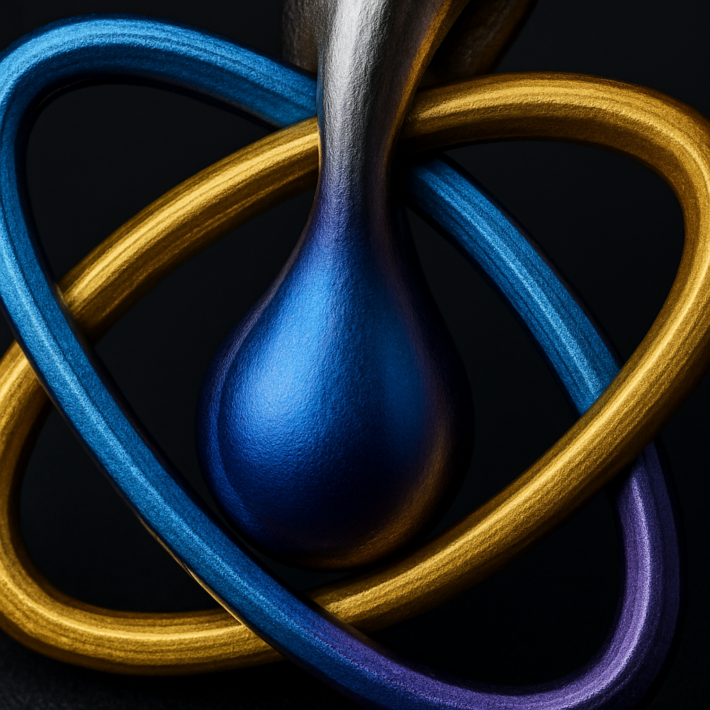 Quantum Ring Pendant — close-up