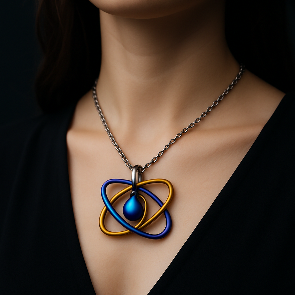 Quantum Ring Pendant — worn