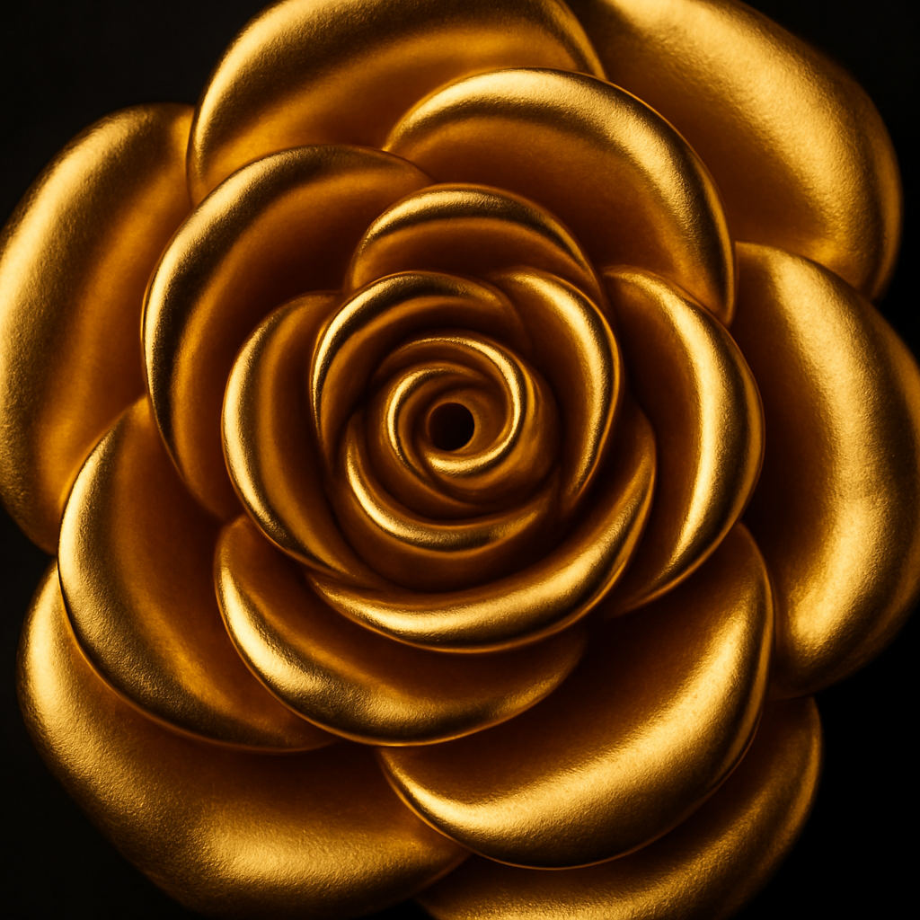 Rosette Studs — close-up