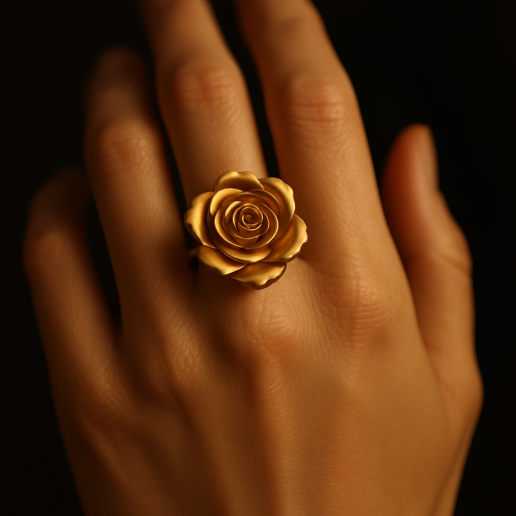 Rosetta Ring — worn