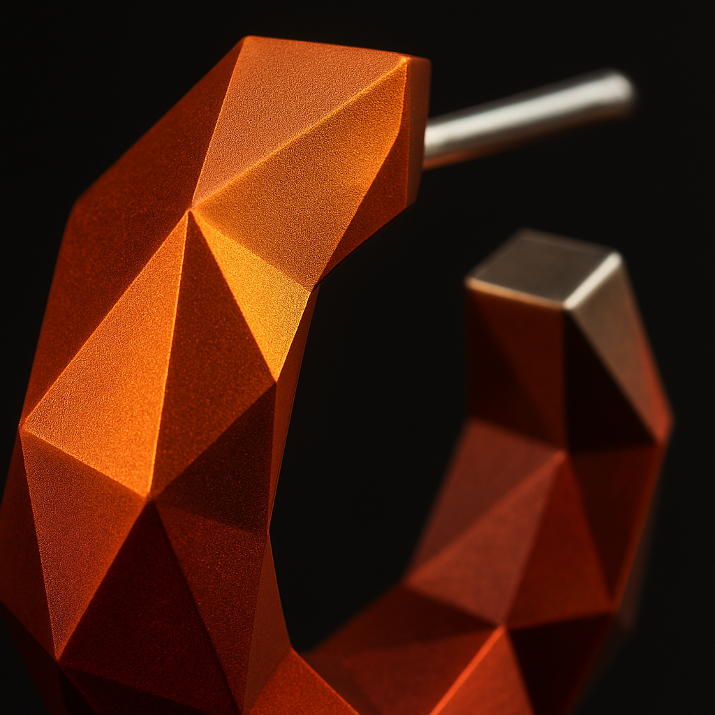 Solar Flare Earrings — close-up