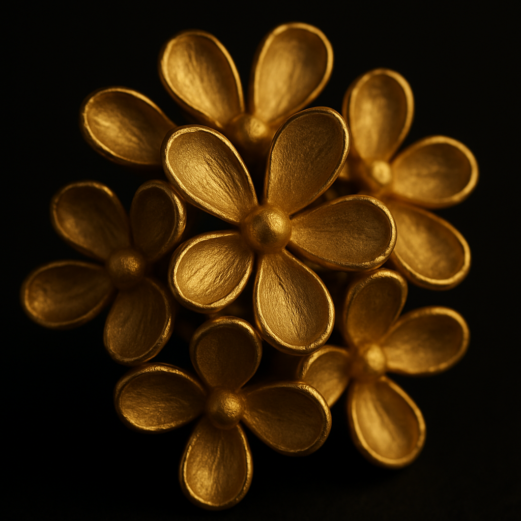 Blossom Cluster Earrings — close-up