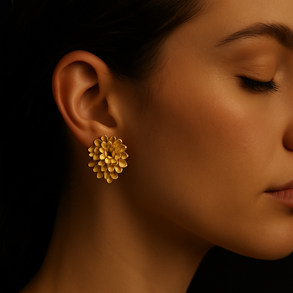 Blossom Cluster Earrings — worn